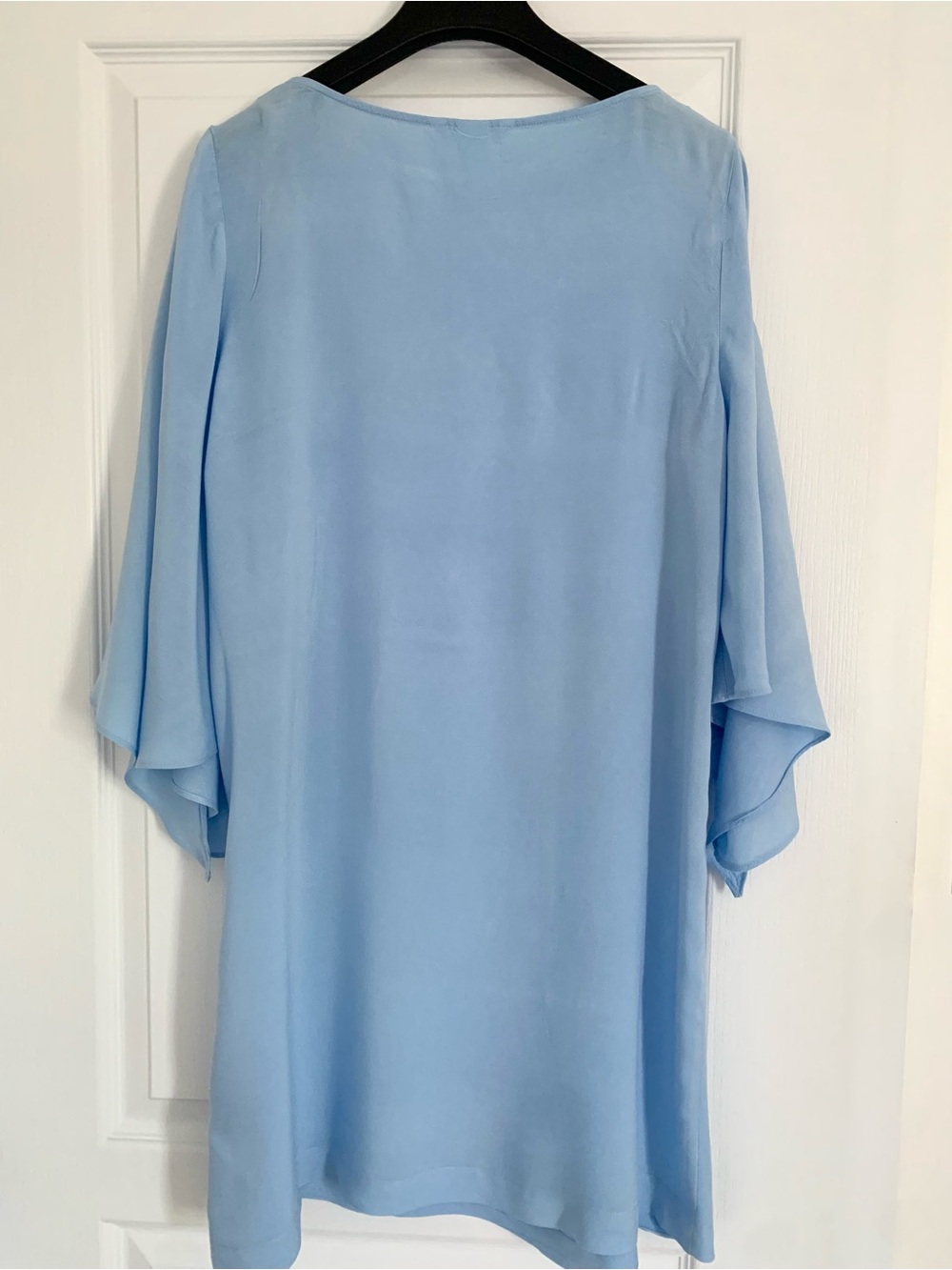 H&M Light Blue Cape Sleeve Shift Dress - Picture 5 of 8